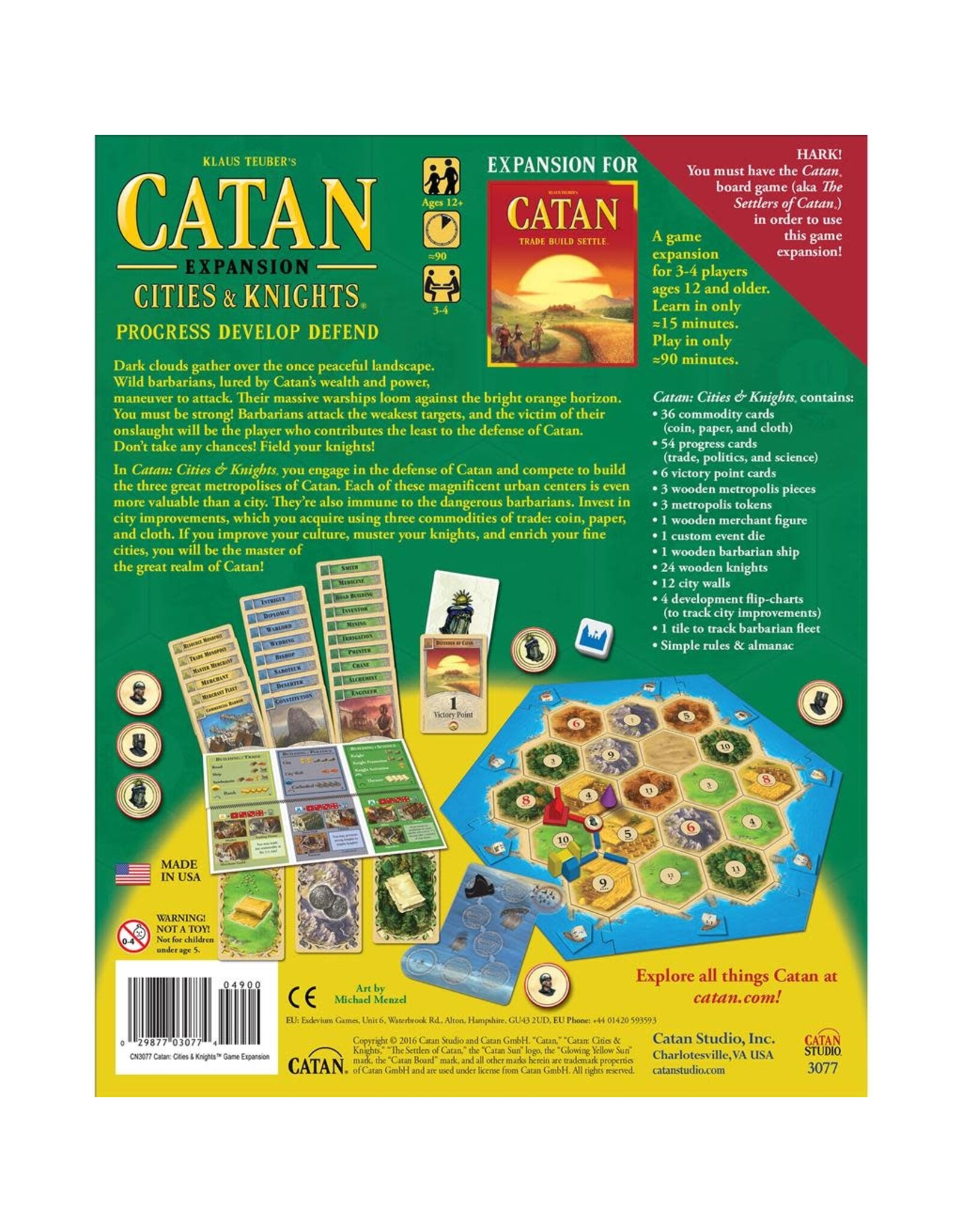 Catan Studio Catan 6th Edition: Cities and Knights Expansion