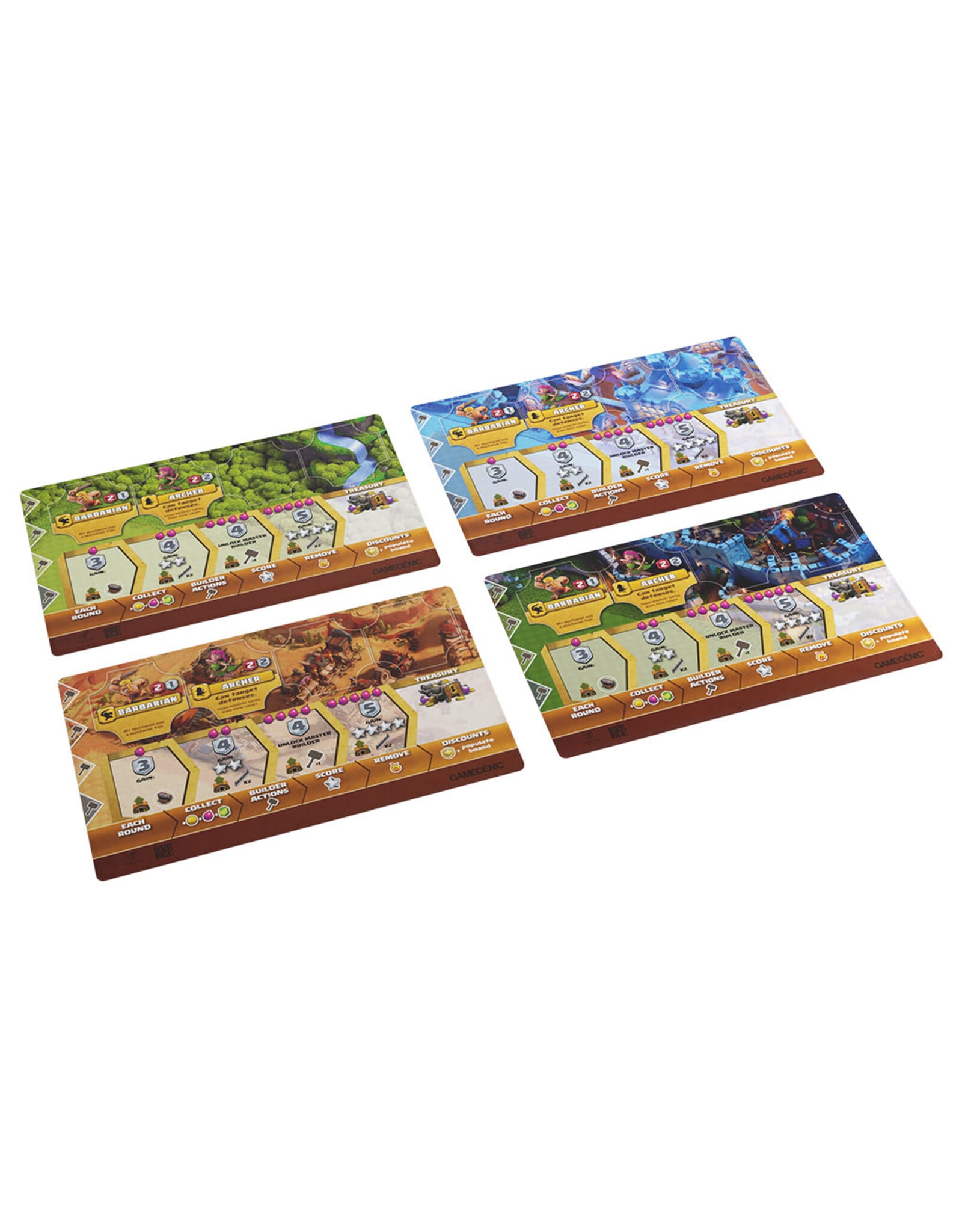 Maestro Media Clash of Clans: Premium Player Board Game Mats (4 pcs)