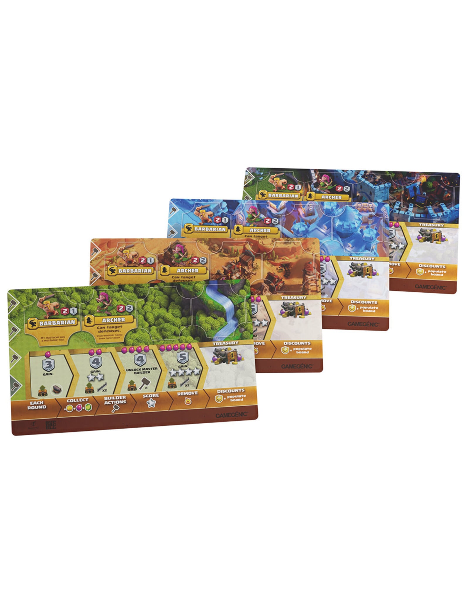 Maestro Media Clash of Clans: Premium Player Board Game Mats (4 pcs)