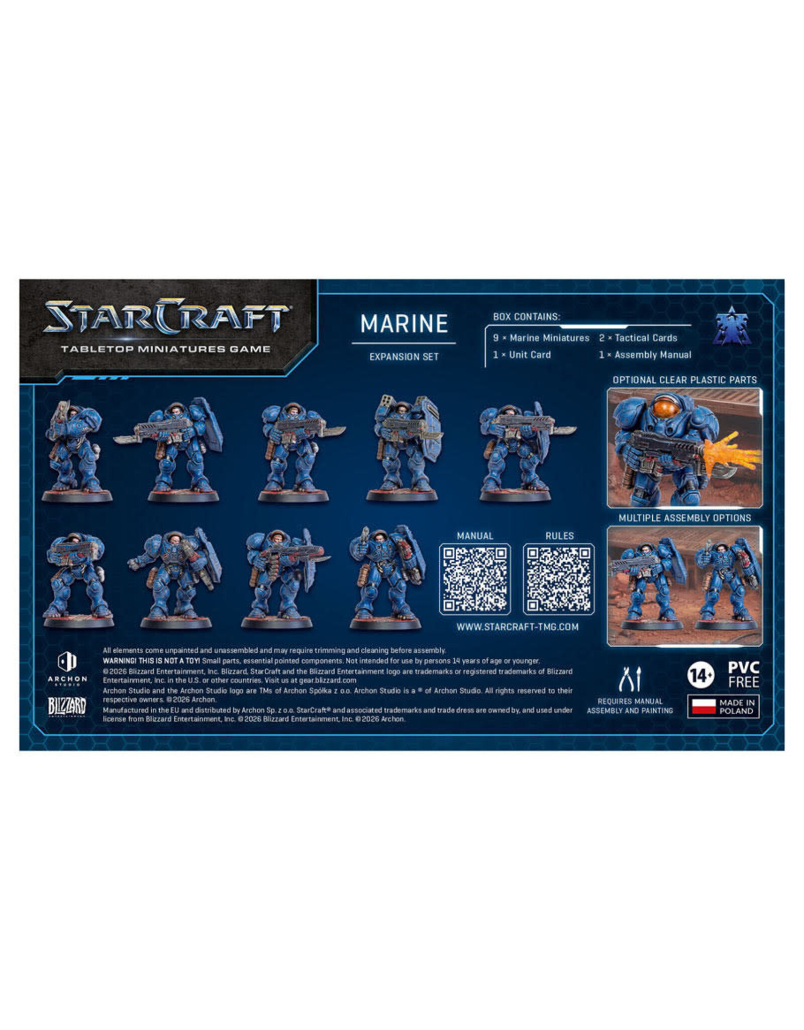 Archon Studio StarCraft TMG: Terran: Marine Expansion Set
