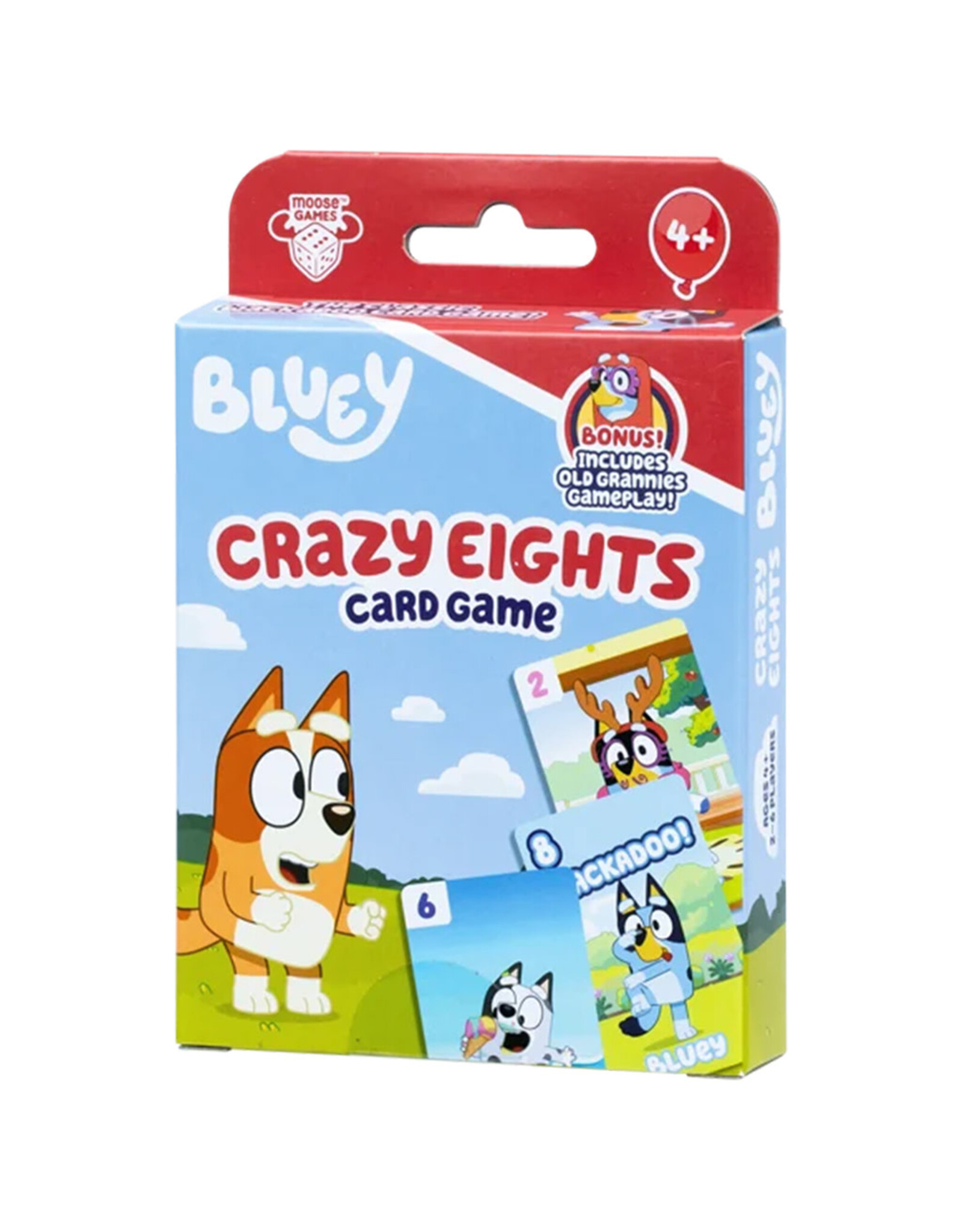 Moose Toys Bluey - Crazy Eights Card Game