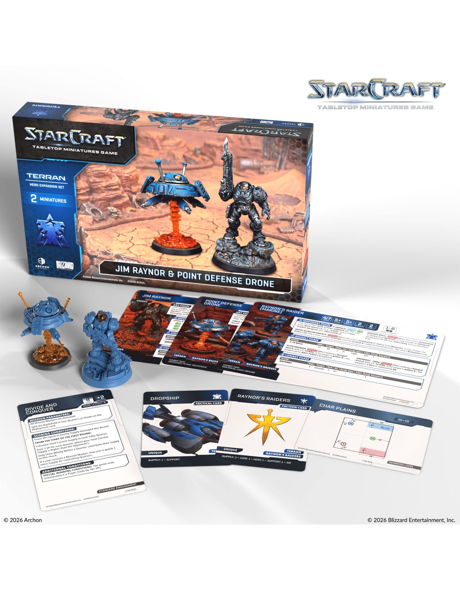 Archon Studio StarCraft TMG: Terran: Jim Raynor Hero Expansion Set