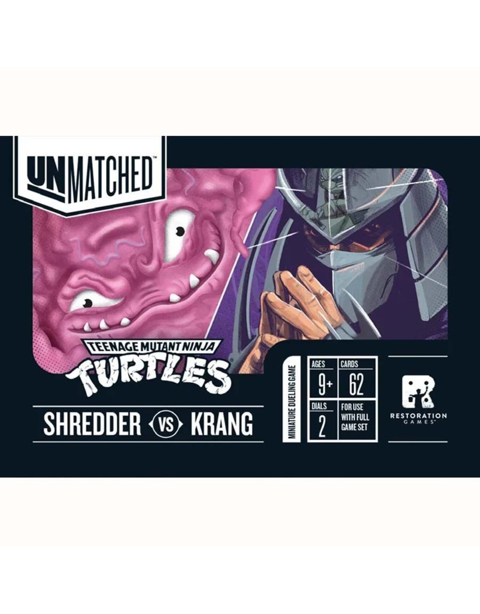 Restoration Games Unmatched: TMNT Shredder and Krang Hero Deck