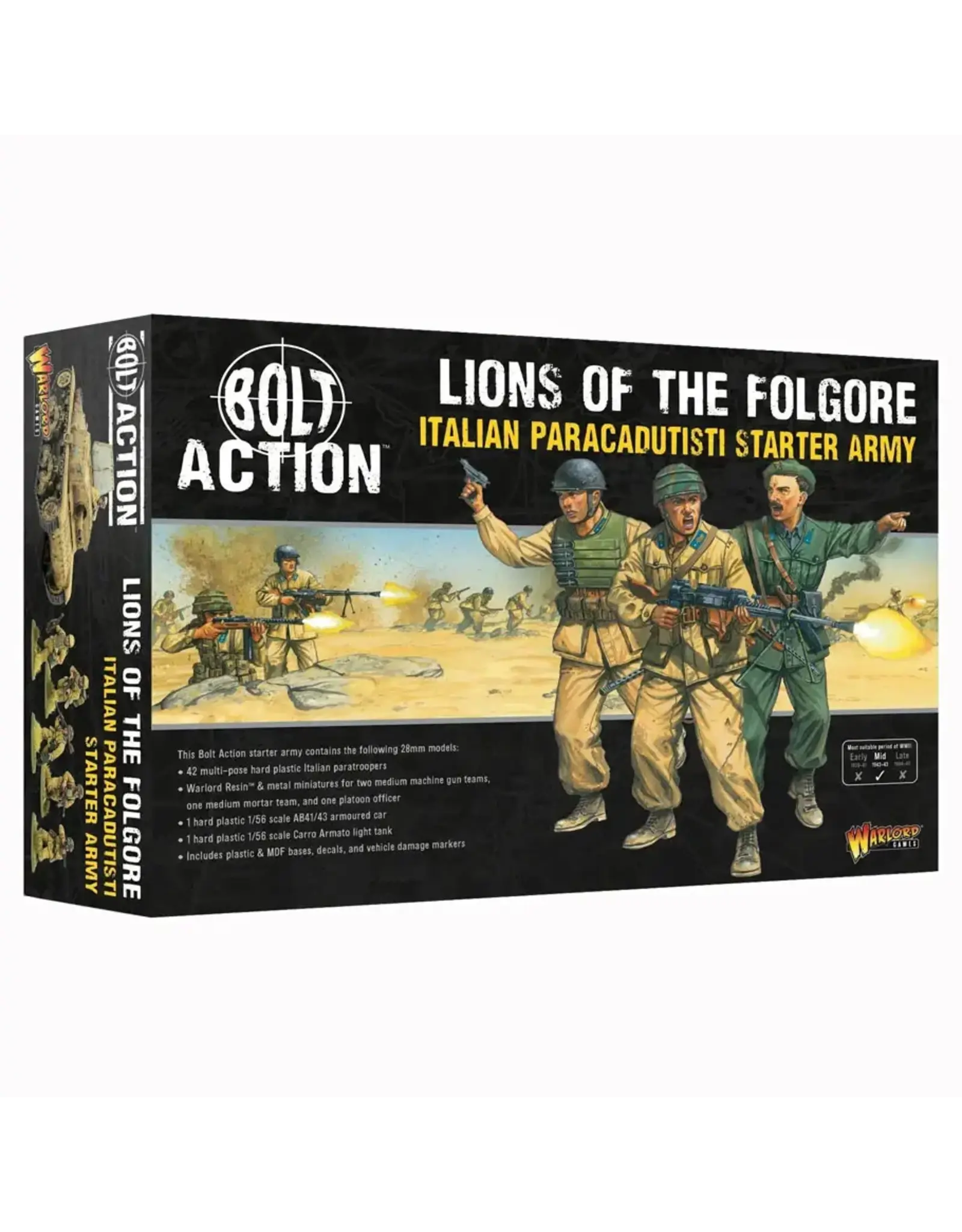 Warlord Games Bolt Action: Lions of the Folgore: Italian Paracadutisti Starter Army