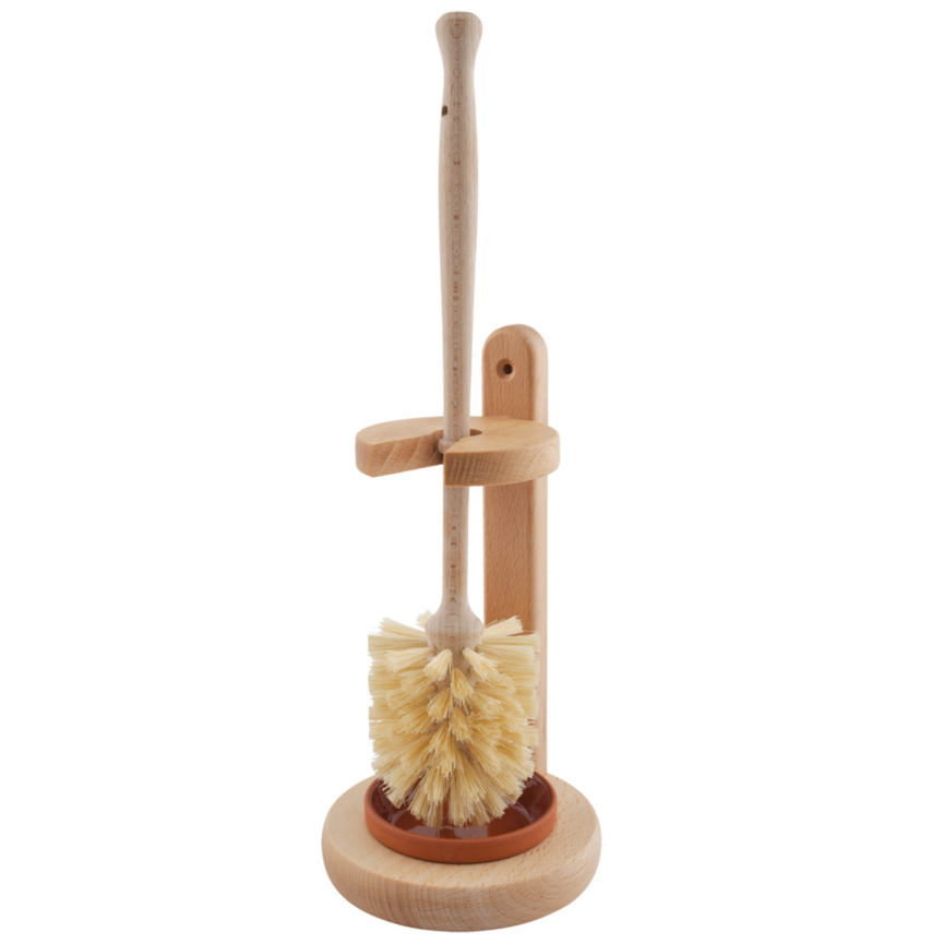 Toilet Cleaning Brush + Stand