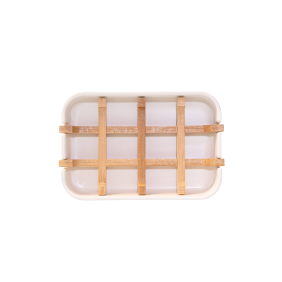 ZWS Essentials Bamboo Fiber Soap Dish - White