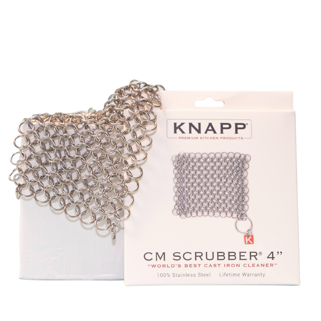 316 Premium Stainless Steel Cast Iron Cleaner Chainmail Scrubber for