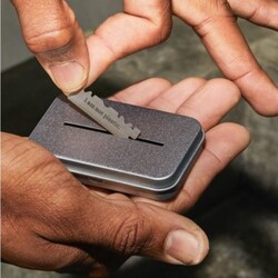 Disposal Tin [LEAF] for Razor Blade