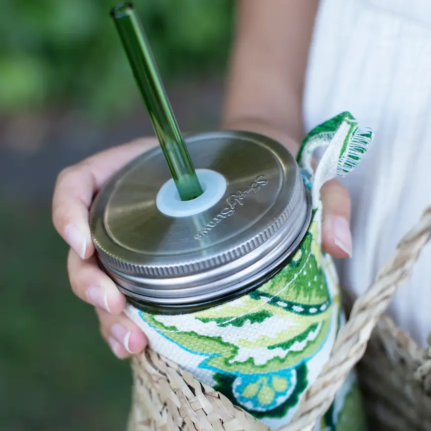 Mason Jar Stainless Steel Straw Lid