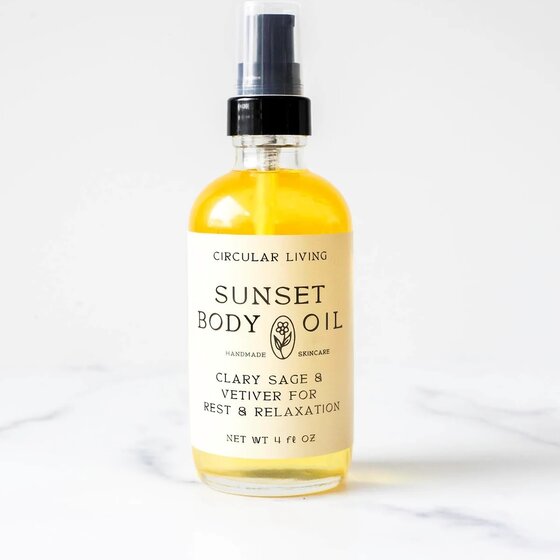 Sunset Clary Sage and Vetiver Body Oil