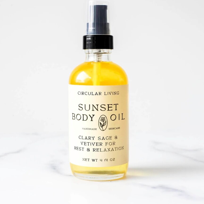 Sunset Clary Sage and Vetiver Sunset Body Oil