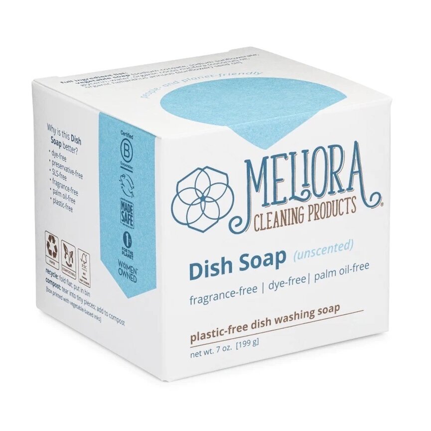 Solid Unscented Dish Soap Bar