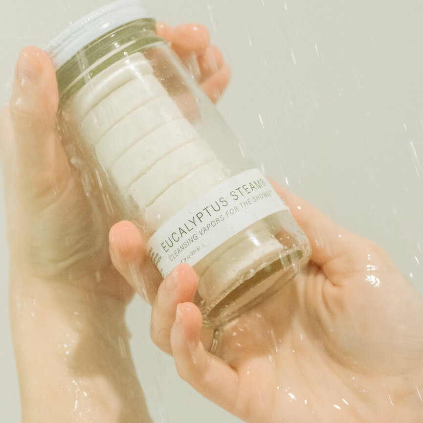 Eucalyptus Steam Shower Cubes Jar