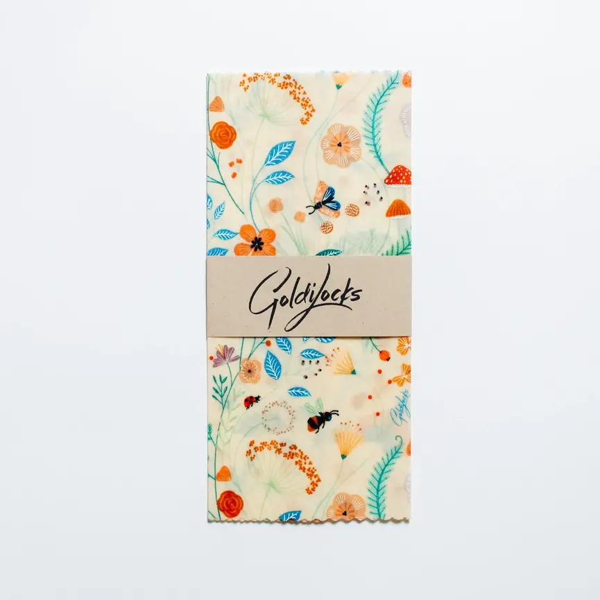 Beeswax Wraps [GOLDILOCKS] Single Medium -