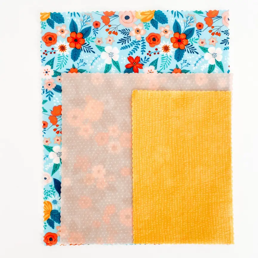 Beeswax Wraps [GOLDILOCKS] Set of 3 -