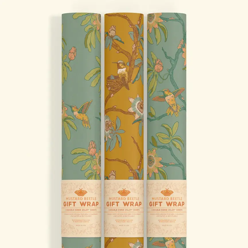 Mustard Beetle Wrapping Paper