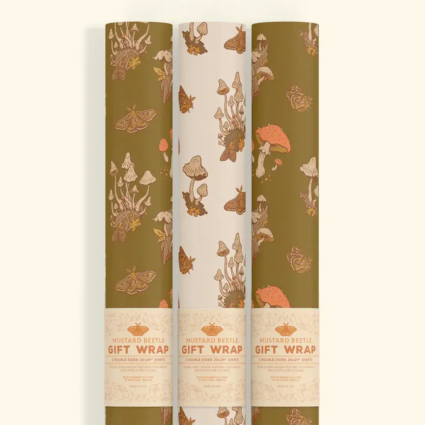 Mustard Beetle Wrapping Paper
