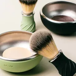 Leaf Shave Bowl and Brush Set