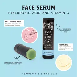 Spinster Sisters Hyaluronic Acid + Vitamin C Face Serum Stick