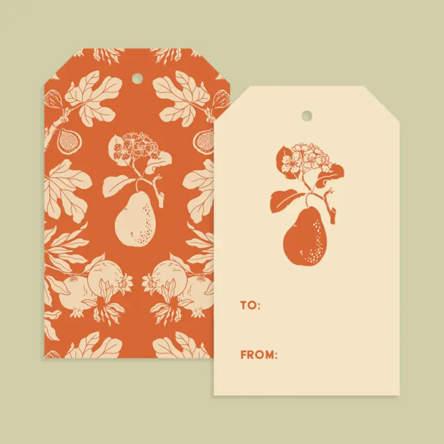 Mustard Beetle Gift Tag Set of 8