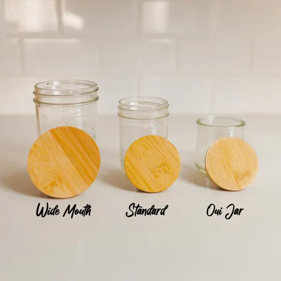 Bamboo Switch Bamboo Mason Jar Lids