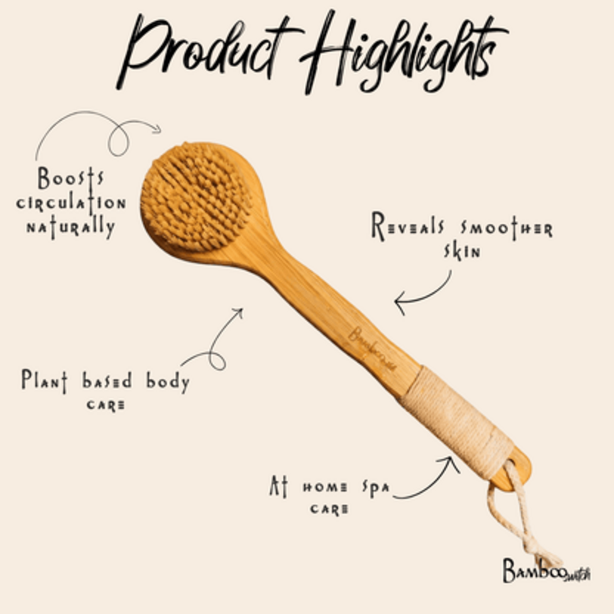 Bamboo Switch Bamboo Dry Body Brush  Brand