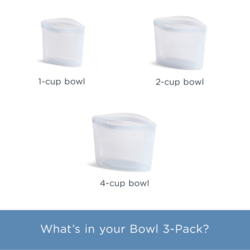 Reusable Silicone Bowl (3-Pack Bundle)
