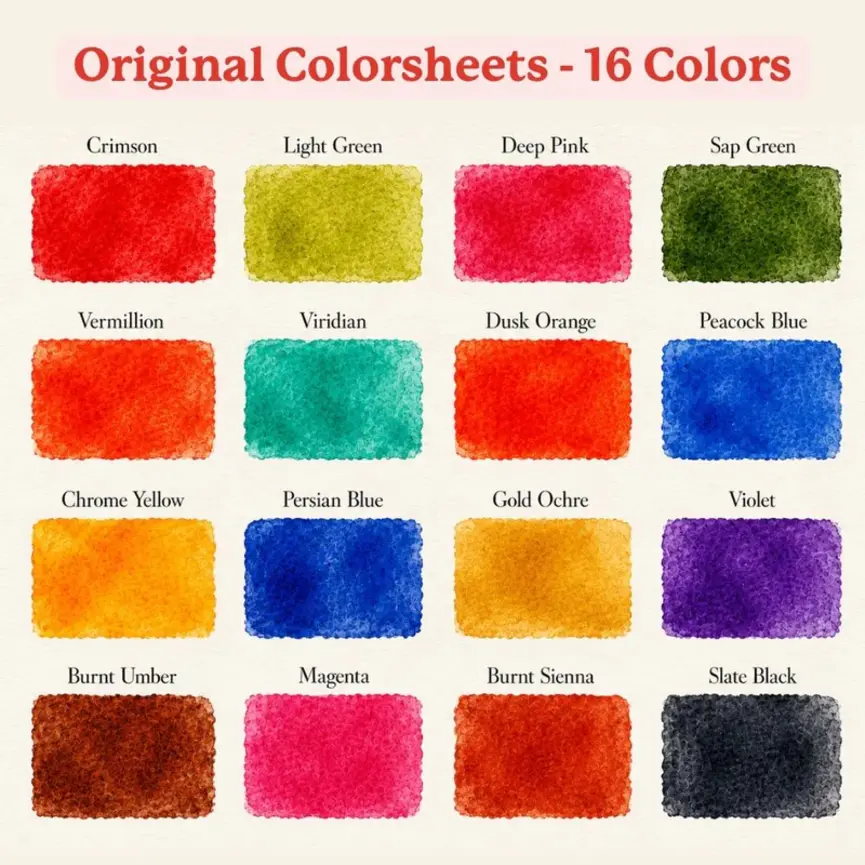 Viviva Original Single Set Colorsheets