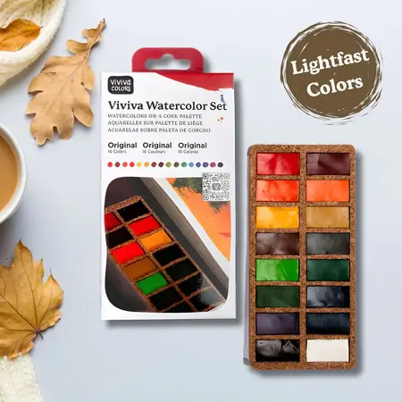 Watercolor Pans - Original 16 Colors