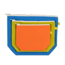 Zip Set of 3 Pouches