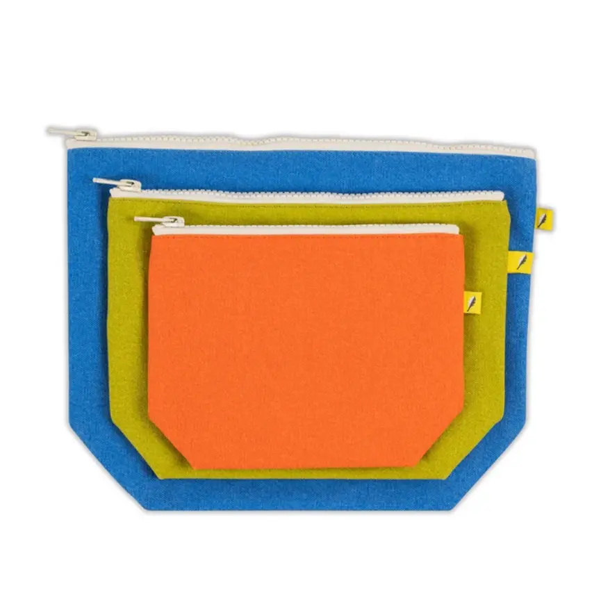 Zip Set of 3 Pouches