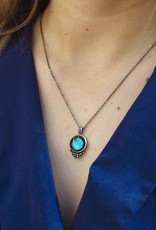 *Moonglow Pewter Necklace