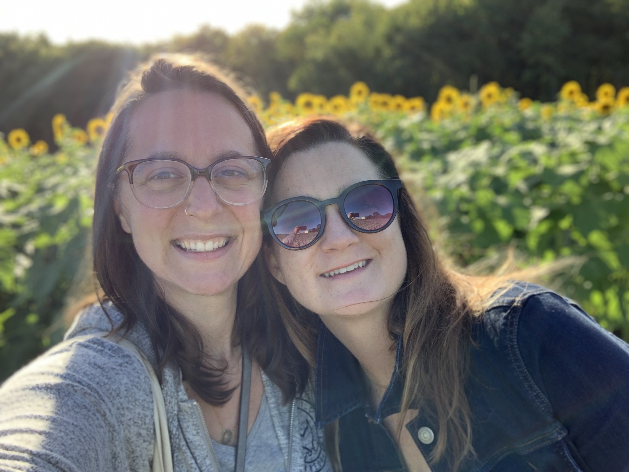 Becky and Mary at the Farm