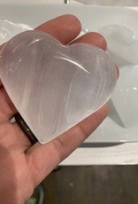 Selenite Heart | 70MM | Morocco