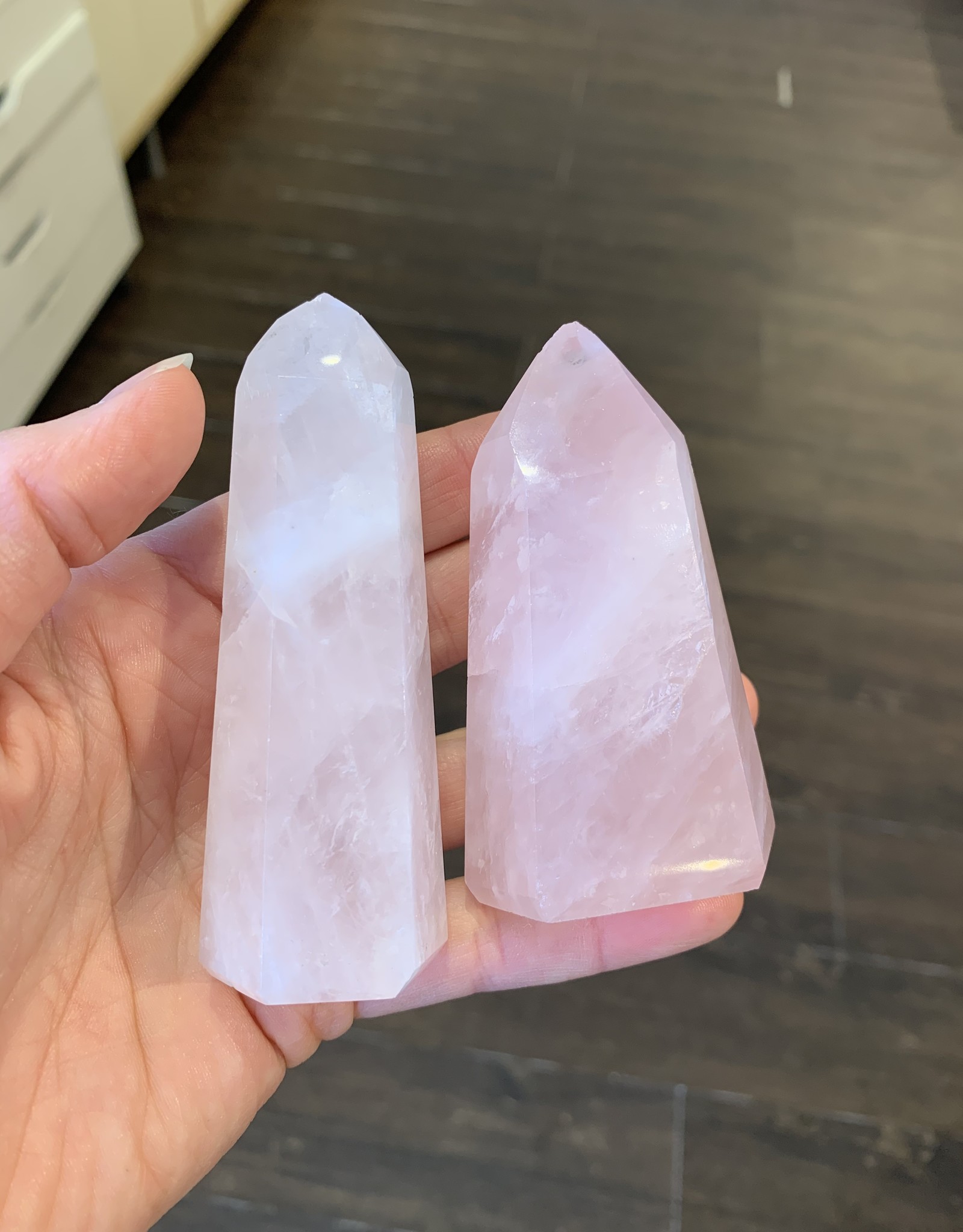 *Polished Rose Quartz Point