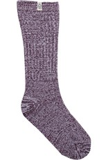 Rib Knit Slouchy Crew Sock