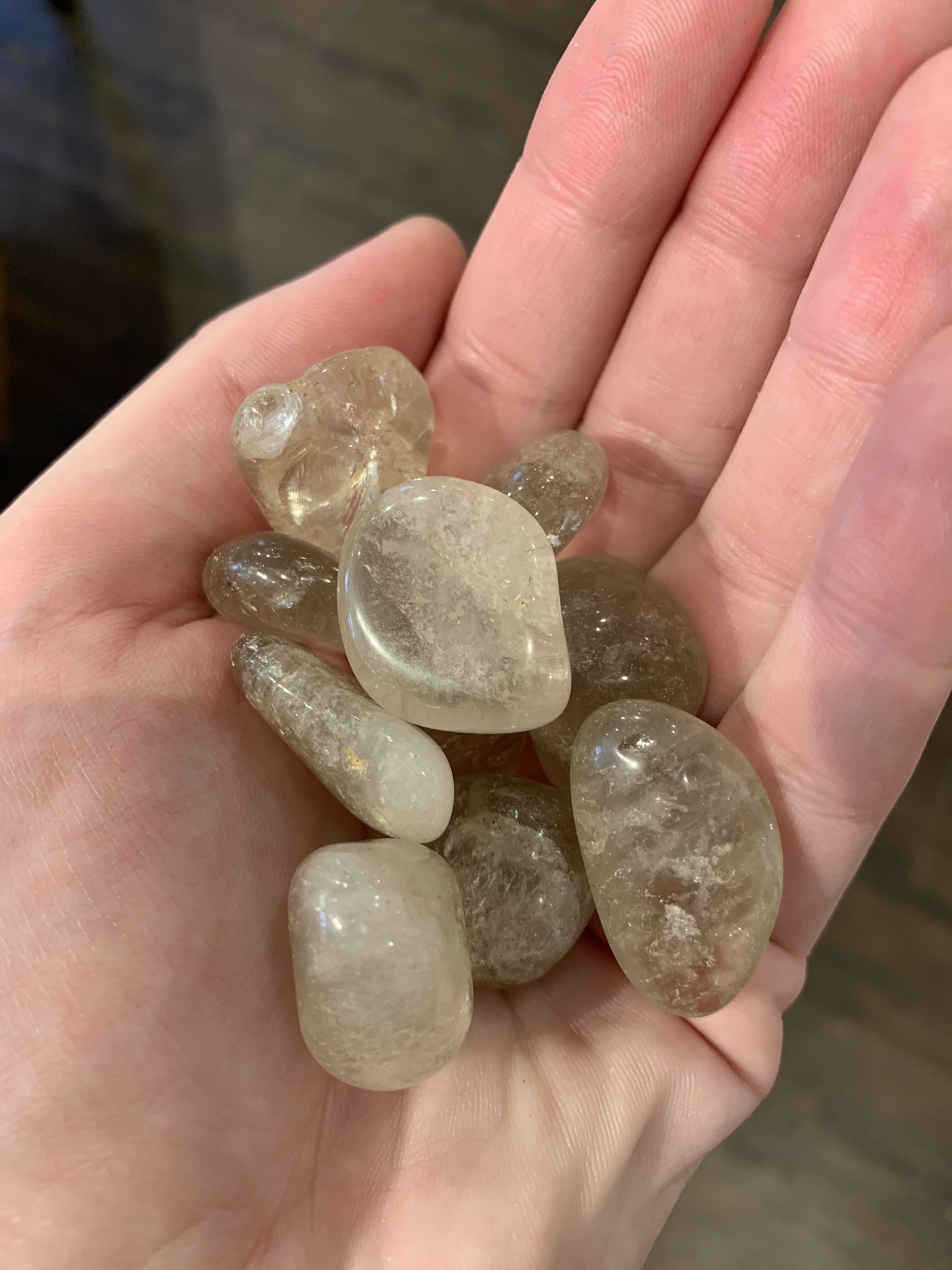 smoky quartz polished