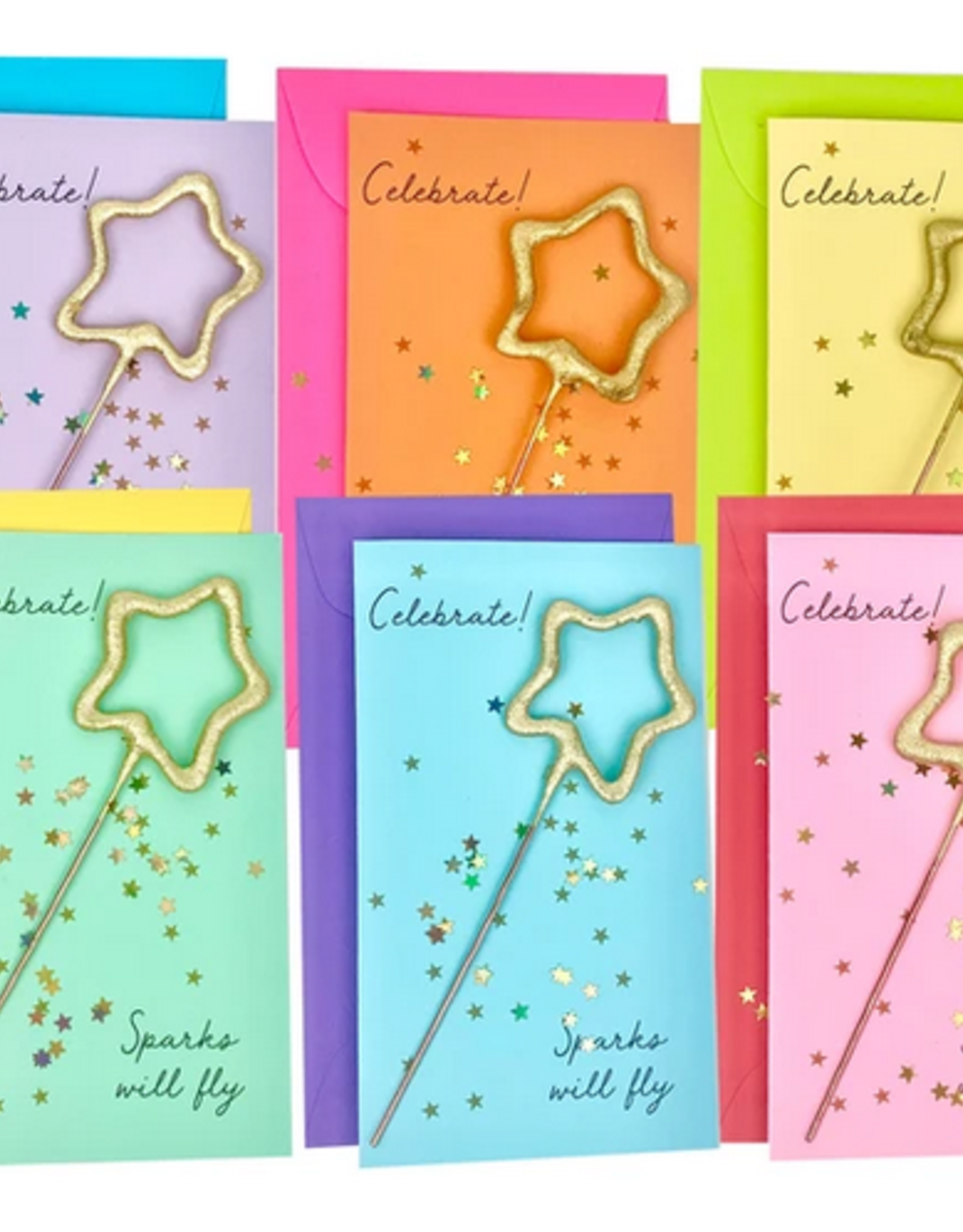 Confetti Sparkler Cards Celebrate!