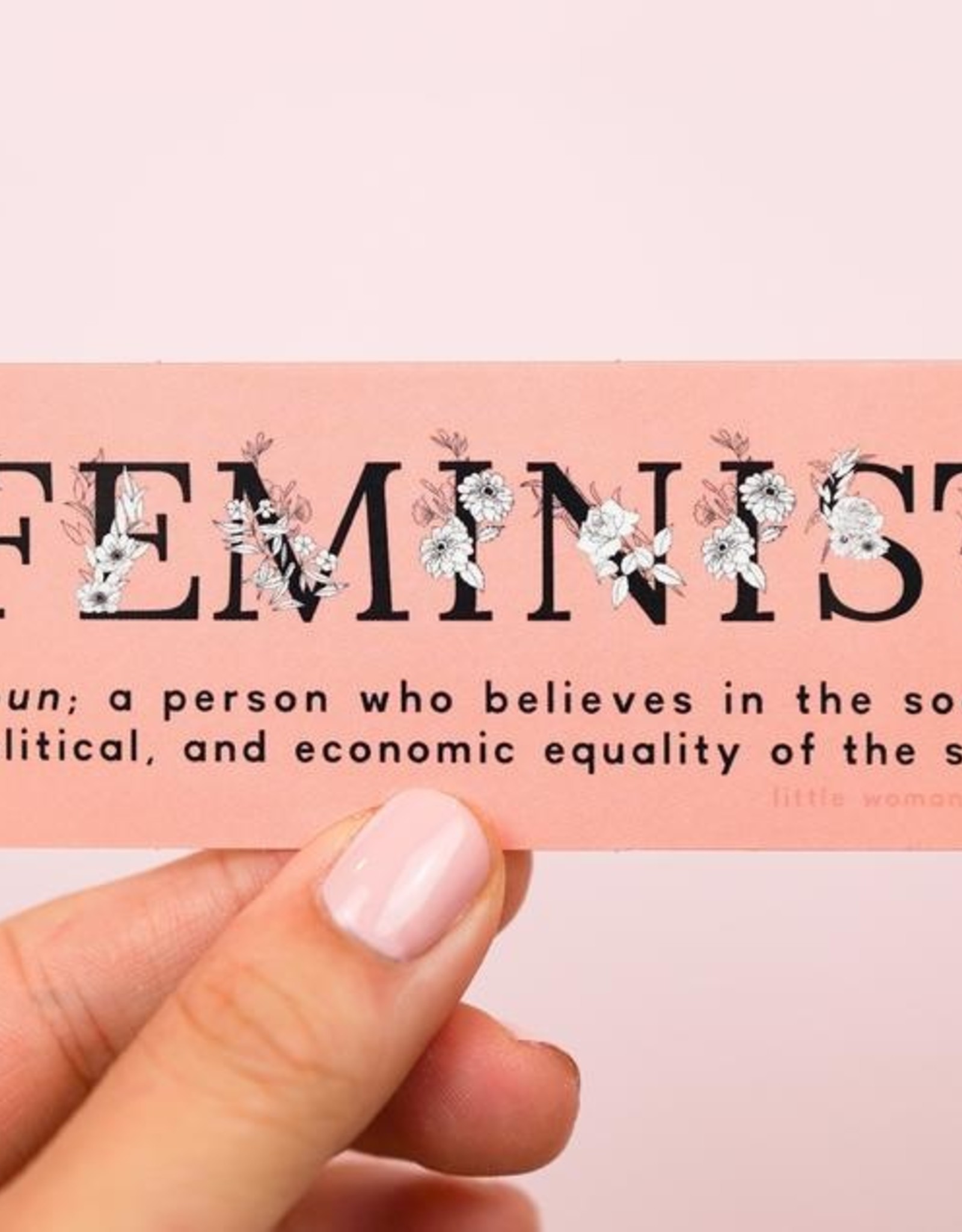 Little Woman Goods Feminist Definition Vinyl Sticker