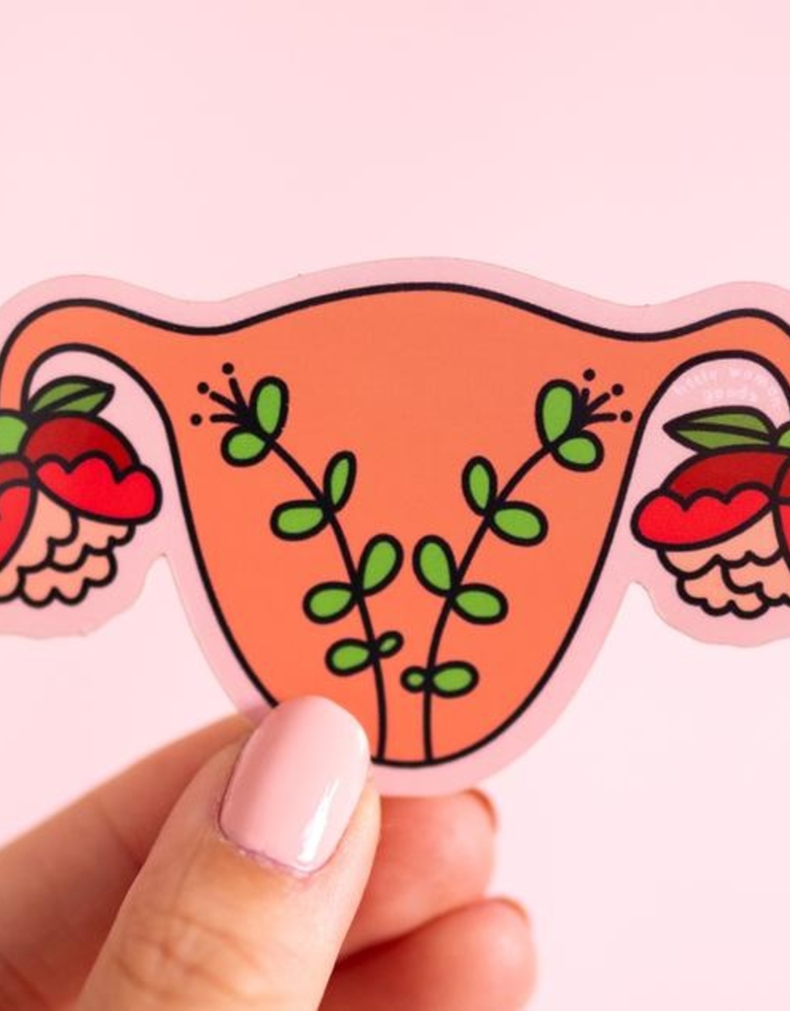 Little Woman Goods Blooming Uterus Vinyl Sticker*