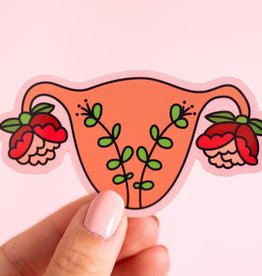 Blooming Uterus Vinyl Sticker
