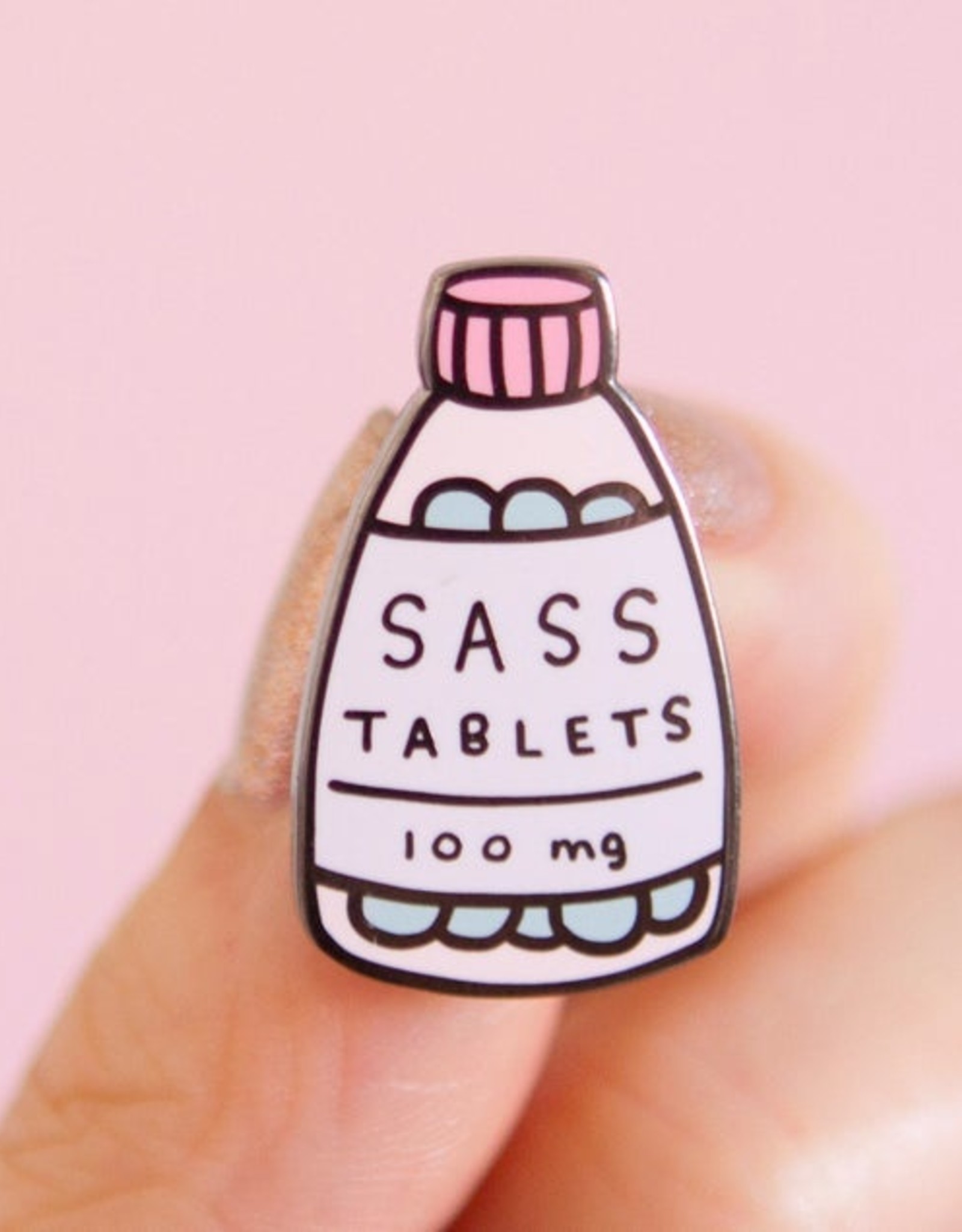 Little Woman Goods Sass Tablets Enamel Pin