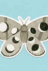 Lunar Moth Vinyl Sticker