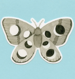 Lunar Moth Vinyl Sticker