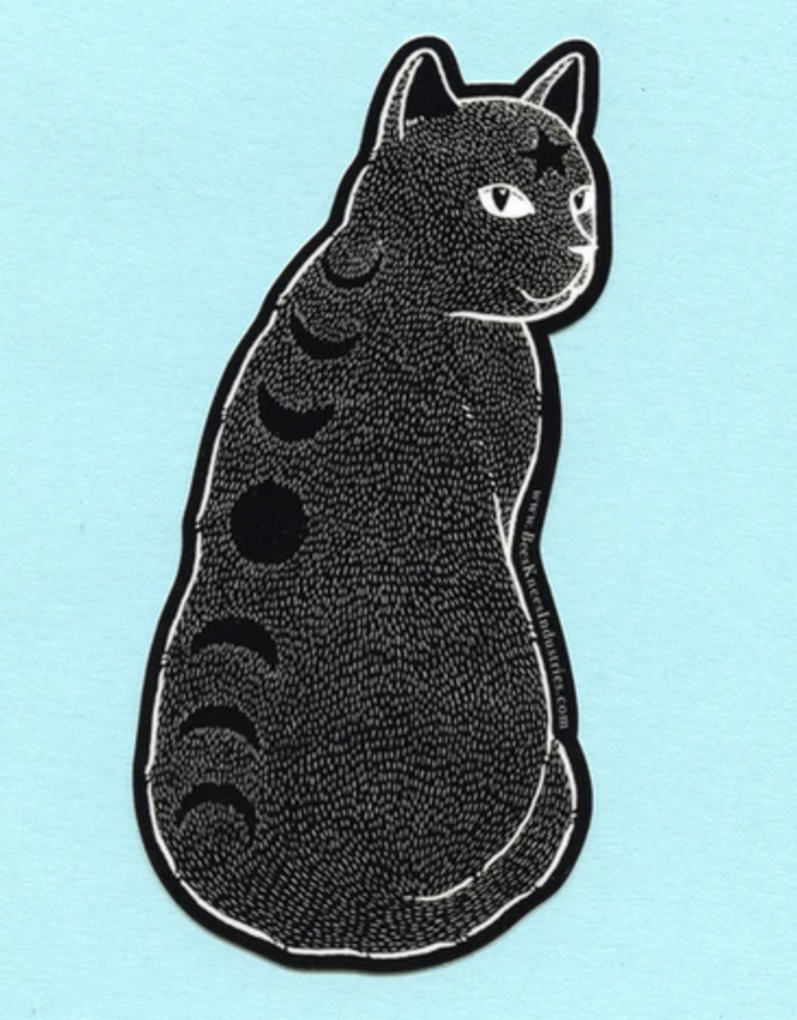 Moon Phase Cat Vinyl Sticker*