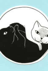 Yin Yang Cats Vinyl Sticker