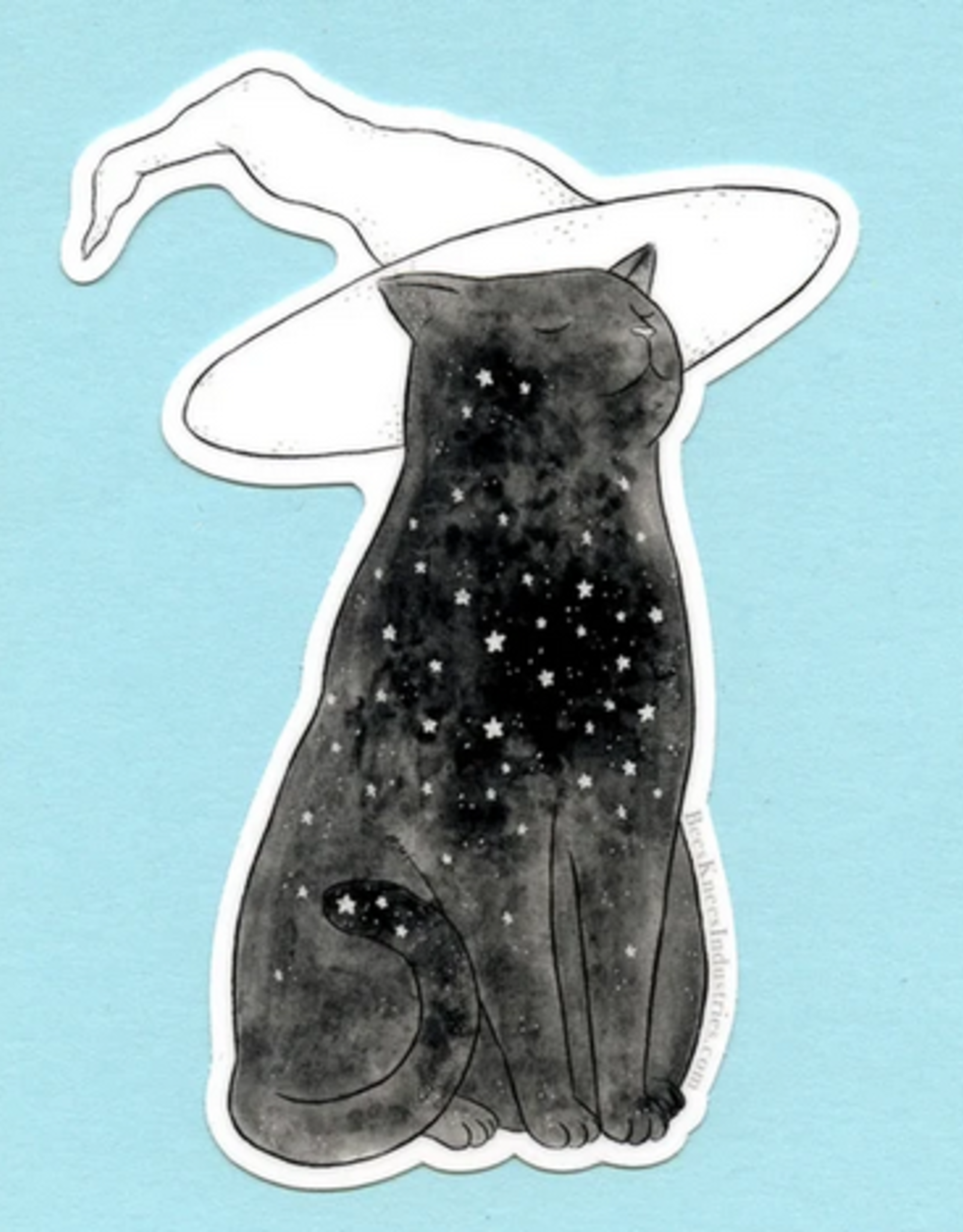 Bee's Knees Industries Starry Witchcat Vinyl Sticker*