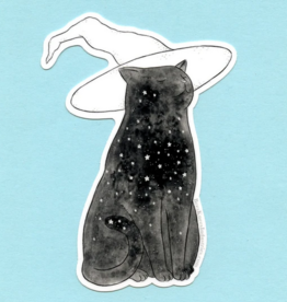 Starry Witchcat Vinyl Sticker*