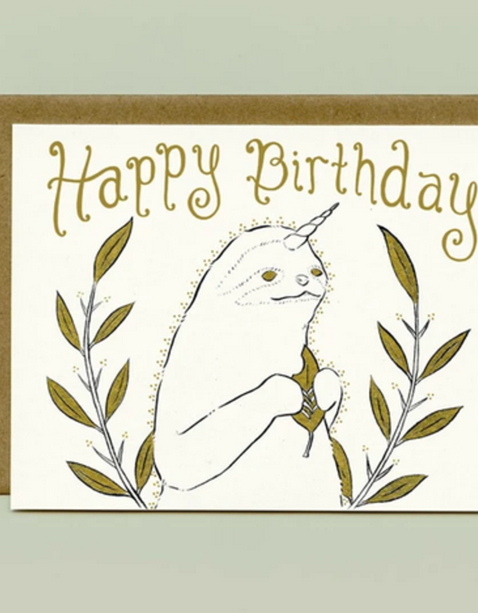 Bee's Knees Industries Slothicorn Birthday Card*