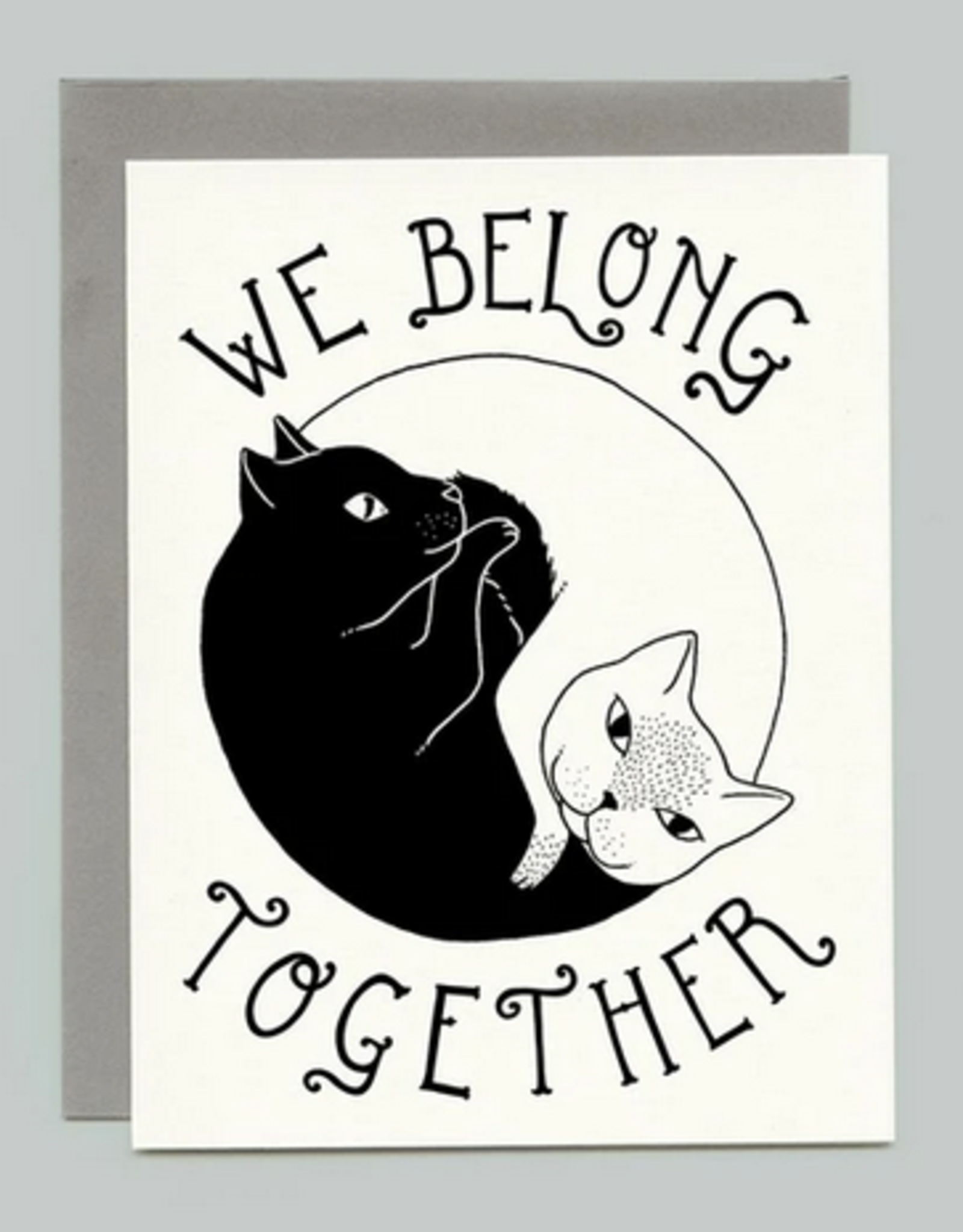 Bee's Knees Industries Yin Yang Cats Love and Friendship Card